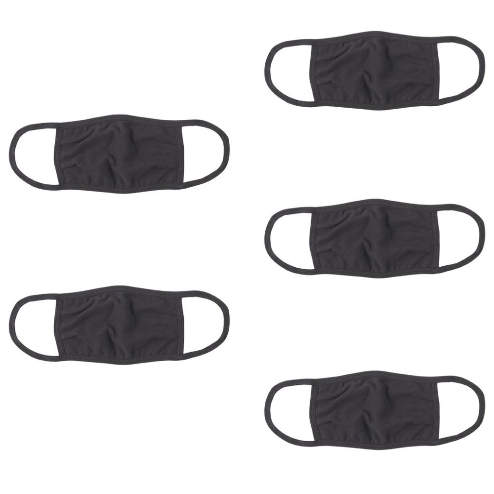 Hanes 5 piece face mask set